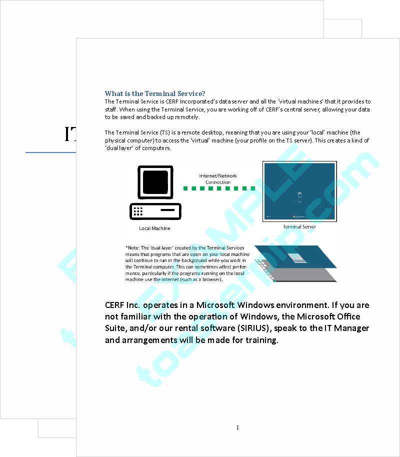 toasterpip design portfolio manual IT information_technology technical_writing