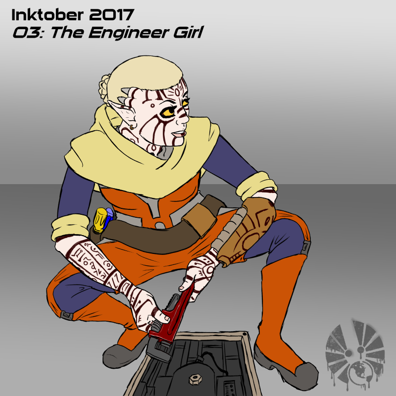 inktober inktober2017 day03 the_engineer_girl