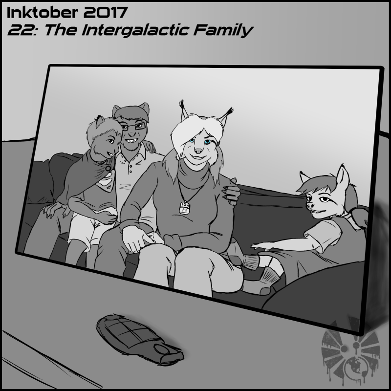 inktober inktober2017 day22 the_intergalactic_family
