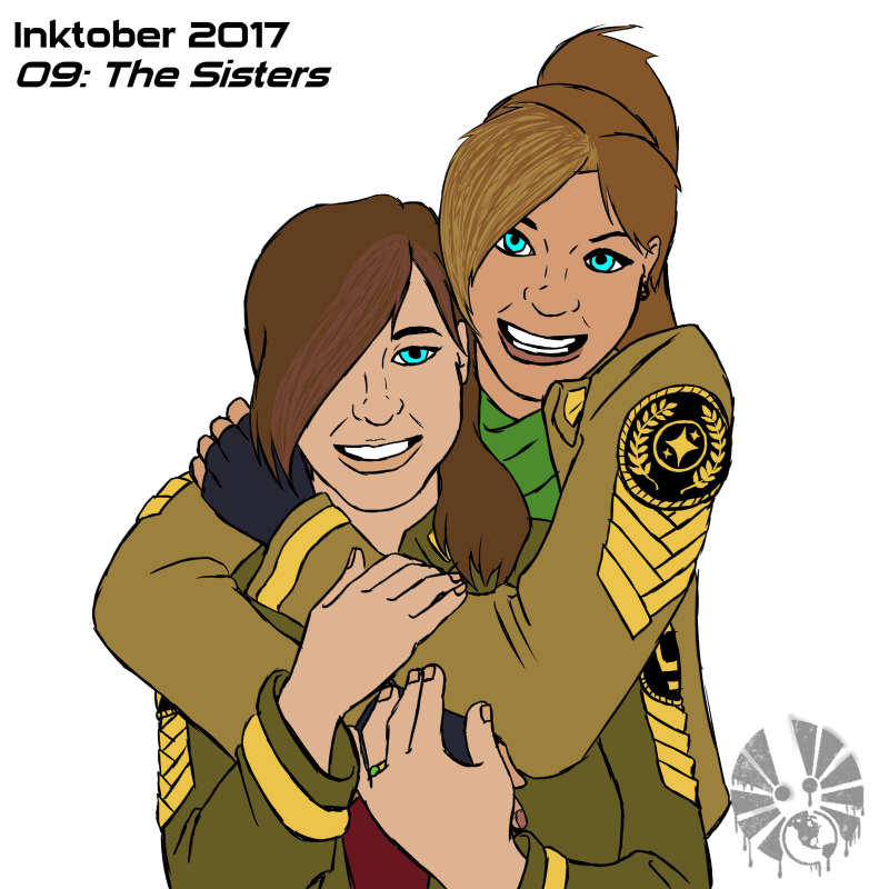 inktober inktober2017 day09 the_sisters
